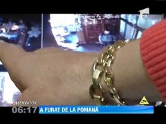 Un hoţ a reuşit să intre neobservat într-un restaurant, în timpul unei pomeni şi să fure 8.500 de lei