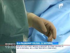 Spitalul de Urgență din Râmnicu Vâlcea: Un chirurg și-a înjunghiat cu un bisturiu colegul. Încăierare între medici