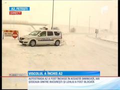 Viscolul a închis A2!