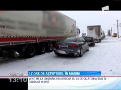 17 ore de așteptare în mașini