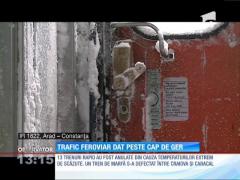 13 trenuri, anulate din cauza temperaturilor scăzute