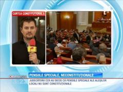 Judecătorii au decis că pensiile speciale ale aleşilor locali nu sunt constituţionale