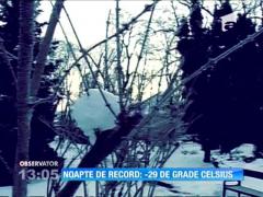 La Întorsura Buzăului, localnicii au avut de îndurat minus 29 de grade Celsius