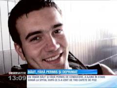 Un tânăr băut a ajuns în stare gravă la spital după ce s-a izbit de trei capete de pod