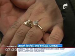 Cerere în căsătorie inedită, la o sesiune de cumpărături