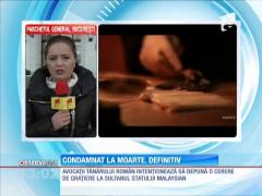 Magistraţii au menţinut pedeapsa capitală pentru tânărul român condamnat în Malaezia pentru trafic de droguri