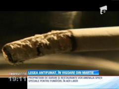 Din martie, în niciun spaţiu public închis din România nu se mai fumează