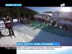 Pârtii perfecte, vreme capricioasă