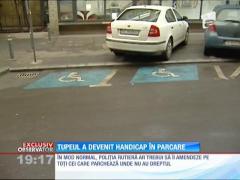 Locurile de parcare pentru persoanele cu handicap, invizibile pentru şoferii