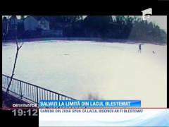 Salvați la limită din lacul blestemat din Câmpina