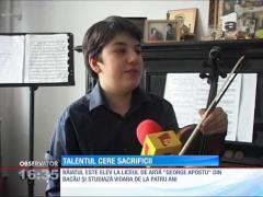 La 14 ani este printre cei mai buni violonişti români, totuși are nevoie de ajutor