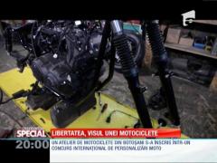 SPECIAL! O motocicletă construită în Botoşani, înscrisă la un concurs internaţional de personalizări moto