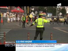 Capitala Columbiei a fost pentru o zi cea mai liniştită metropolă din lume.