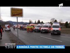 O româncă, rănită grav în catastrofa feroviară din Germania