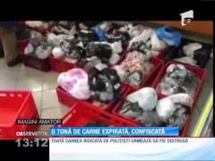 O tonă de carne expirată ar fi putut ajunge mâncarea constănţenilor!