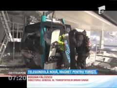 Noua telegondolă din Sinaia face senzație în rândul turiștilor