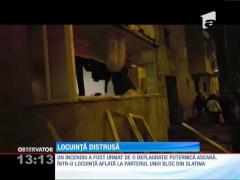 Locuință distrusă într-un incendiu. Totul s-a întâmplat din cauza unei maşini de spălat rufe