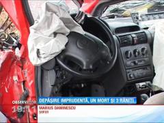 Accident cumplit pe un drum din Gorj. Un bărbat a murit, iar alţi trei au fost răniţi grav