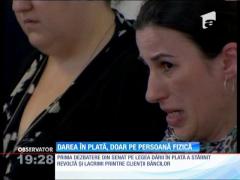 Epopeea legii dării în plată este departe de final. Deşi continuă să încingă spiritele, proiectul rămâne în forma iniţială, după ce senatul a respins amendamentele cerute de BNR