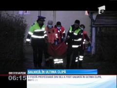 O bătrână din Dej, salvată în ultima clipă, după un apel la 112