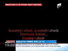 Înregistrarea primului apel la 112, din noaptea tragediei Colectiv: "Veniţi! Arde! Arde înăuntru, oameni au luat foc!"