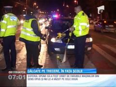 O profesoară şi una dintre elevele ei, călcate pe trecerea de pietoni, în fața școlii
