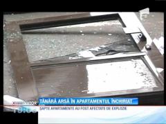 Tânără arsă în apartamentul închiriat