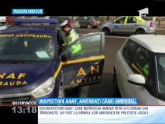 Doi inspectori ANAF, amendați de polițiștii din Târgoviște