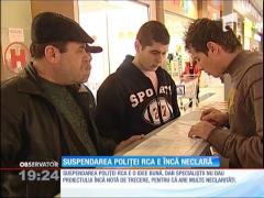 Suspendarea poliței RCA este încă neclară
