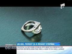 Un inel prețios, pierdut pentru totdeauna, și-a regăsit stăpâna