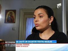 Se caută un salvator pentru Nicolas, un băiețel de 3 ani și 4 luni