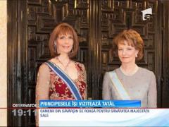 Regele Mihai I, vizitat de principese