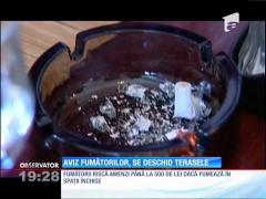 Aviz fumătorilor, se deschid terasele