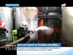 Explozie puternică la o fabrică de parfumuri din Oneşti