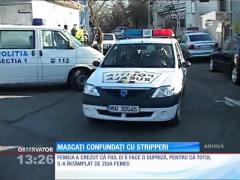 O femeie din Braşov a confundat mascaţii de la DIICOT cu stripperi