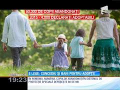 E lege: concediu și bani pentru adopții
