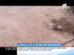 Litoralul românesc are 42 de hectare noi de plajă