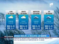 Urmează 3 zile cu temperaturi mari, după care zăpada mieilor s-ar putea întoarce