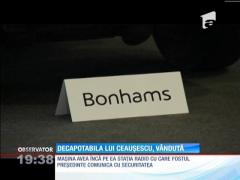 O maşină de lux, care i-a aparținut lui Nicolae Ceauşescu, vândută la licitaţie în Germania