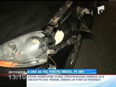 Un bărbat de 42 de ani a fost spulberat de o maşină, pe DN1