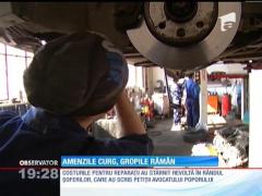 A venit primăvara au reapărut și gropile pe șosele!