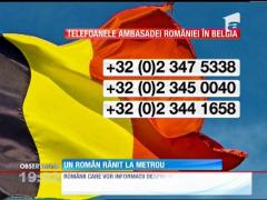 Un român se află printre persoanele rănite în atentatul de la metroul din Belgia