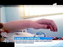 O problemă la picior putea să o coste mâna pe o adolescentă din Iaşi. Mirela îi acuză pe medici că au mutilat-o cu o injecţie
