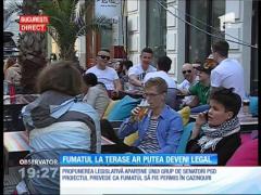 Fumatul la terase ar putea deveni legal