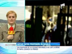 Doi profesori de la o școală din Argeș s-au luat la bătaie în timpul unei ședințe cu părinții