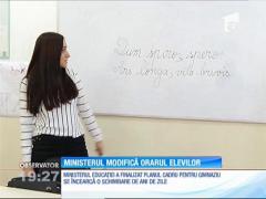 Ministerul Educaţiei modifică orarul. Toţi elevii de gimnaziu vor avea în plus o nouă materie