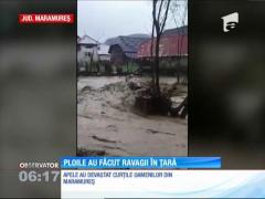 Ploile au făcut ravagii în mai multe judeţe din ţară