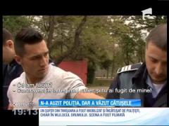 Un şofer din Timişoara, încătuşat de poliţişti