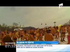 În bikini pe pârtie