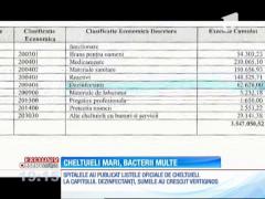 Spitalele au început să aloce mai mulți bani pentru dezinfectanţi şi materialele de curăţenie